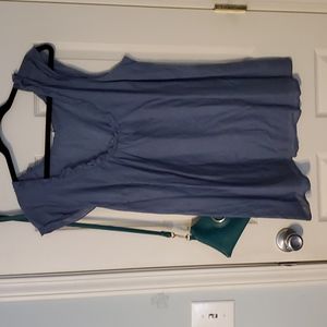 Old Navy blue linen sleeveless top XXL